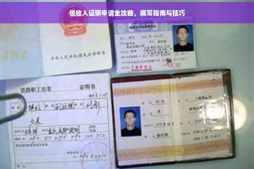 低收入证明申请全攻略，撰写指南与技巧