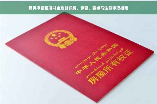 民兵申请证明书全攻略详解，步骤、要点与注意事项指南