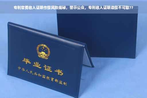 专利官费收入证明作假风险揭秘，警示公众，专利收入证明造假不可取??