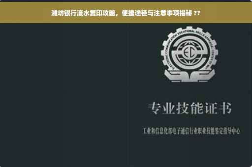 潍坊银行流水复印攻略，便捷途径与注意事项揭秘 ??