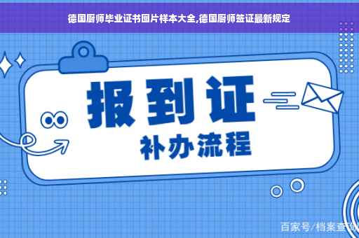 德国厨师毕业证书图片样本大全,德国厨师签证最新规定