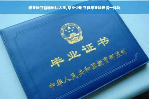 毕业证书新颖图片大全,毕业证明书和毕业证长得一样吗