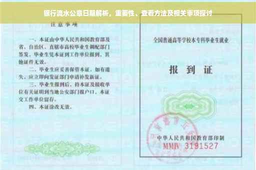 银行流水公章日期解析，重要性、查看方法及相关事项探讨