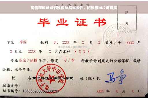 病情痊愈证明书模板及其重要性，附模板图片与详解