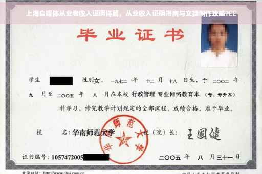 上海自媒体从业者收入证明详解，从业收入证明指南与文档制作攻略?⚡️