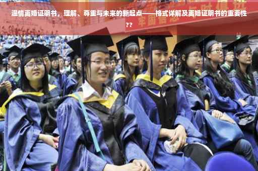 温情离婚证明书，理解、尊重与未来的新起点——格式详解及离婚证明书的重要性??
