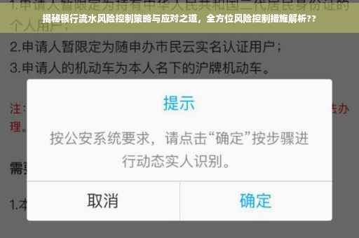 揭秘银行流水风险控制策略与应对之道，全方位风险控制措施解析??