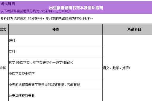 出生报告证明书范本及图片指南