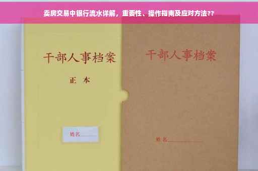 卖房交易中银行流水详解，重要性、操作指南及应对方法??