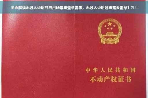 全面解读无收入证明的应用场景与盖章需求，无收入证明哪里需要盖章？?⚡️