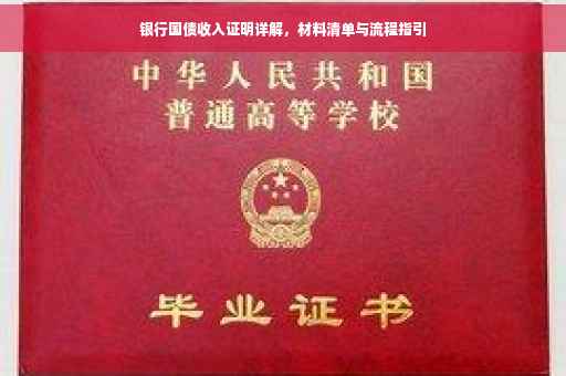 银行国债收入证明详解，材料清单与流程指引