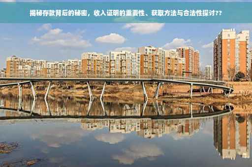 揭秘存款背后的秘密，收入证明的重要性、获取方法与合法性探讨??