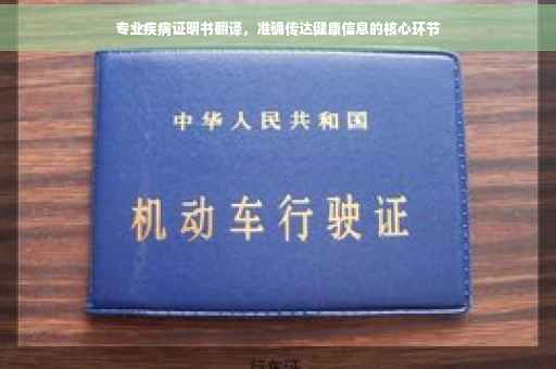 专业疾病证明书翻译，准确传达健康信息的核心环节