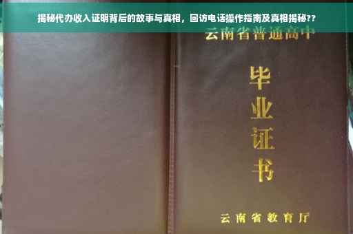 揭秘代办收入证明背后的故事与真相，回访电话操作指南及真相揭秘??