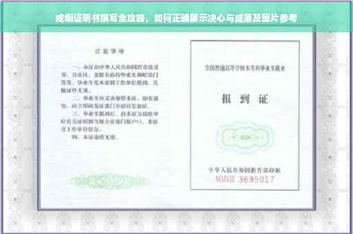 戒烟证明书撰写全攻略，如何正确展示决心与成果及图片参考