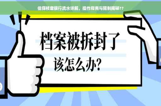 低保核查银行流水详解，操作指南与限制揭秘??