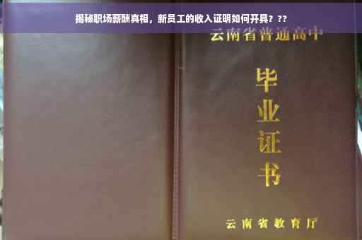 揭秘职场薪酬真相，新员工的收入证明如何开具？??