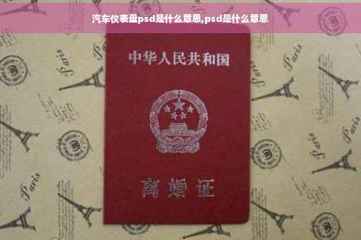 汽车仪表盘psd是什么意思,psd是什么意思