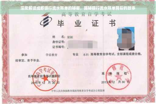 深度解读成都银行流水账单的秘密，揭秘银行流水账单背后的故事