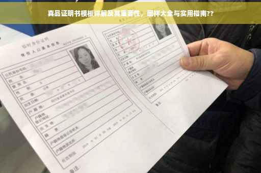 真品证明书模板详解及其重要性，图样大全与实用指南??