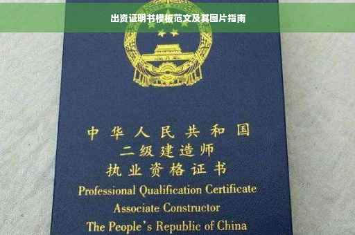 出资证明书模板范文及其图片指南 出资证明书模板范文及其图片指南