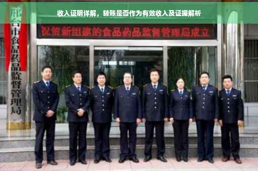 收入证明详解，转账是否作为有效收入及证据解析