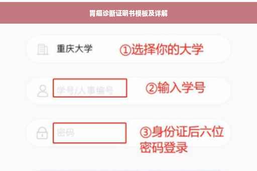 胃癌诊断证明书模板及详解