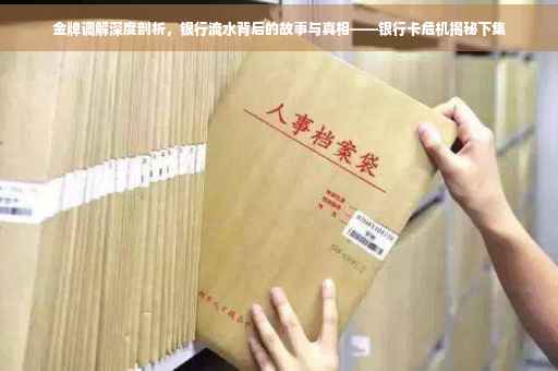 金牌调解深度剖析，银行流水背后的故事与真相——银行卡危机揭秘下集