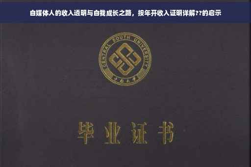 自媒体人的收入透明与自我成长之路，按年开收入证明详解??的启示