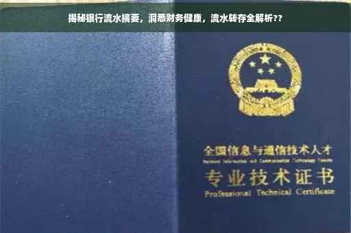 揭秘银行流水摘要，洞悉财务健康，流水转存全解析??