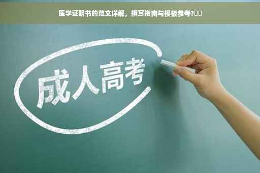 医学证明书的范文详解，撰写指南与模板参考?⚕️