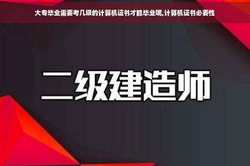 大专毕业需要考几级的计算机证书才能毕业呢,计算机证书必要性