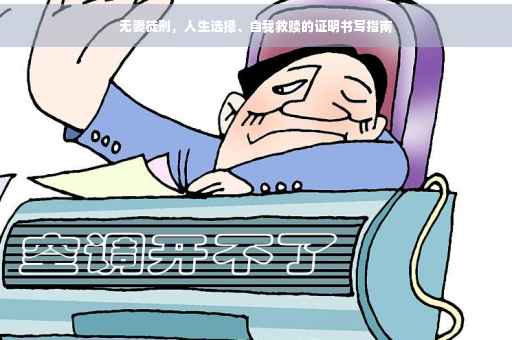无妻徒刑，人生选择、自我救赎的证明书写指南