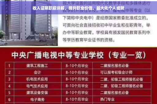 收入证明职称详解，提升职业价值，最大化个人成就