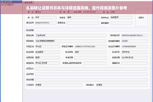 名额转让证明书范本与详细流程指南，操作指南及图片参考