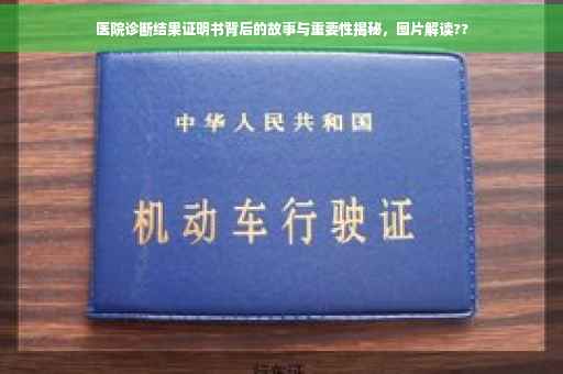 医院诊断结果证明书背后的故事与重要性揭秘，图片解读??