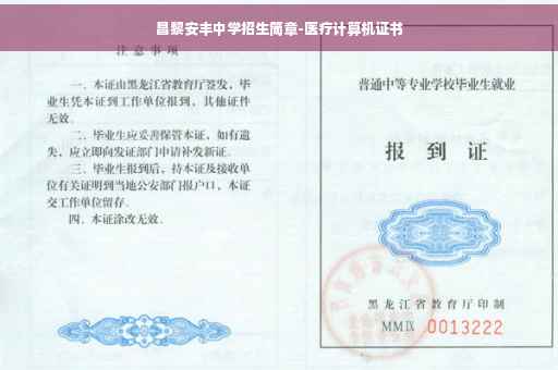 昌黎安丰中学招生简章-医疗计算机证书