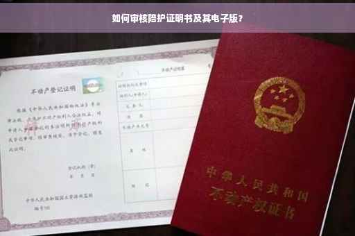 如何审核陪护证明书及其电子版？