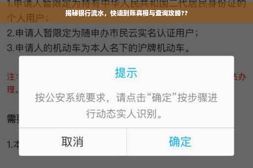 揭秘银行流水，快速到账真相与查询攻略??