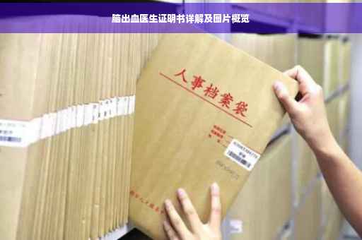 脑出血医生证明书详解及图片概览