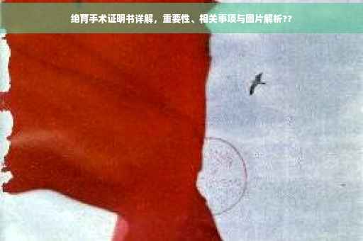 绝育手术证明书详解，重要性、相关事项与图片解析??