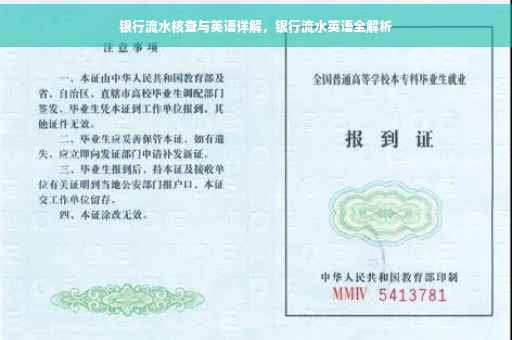 银行流水核查与英语详解，银行流水英语全解析