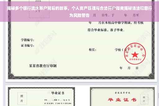 揭秘多个银行流水账户背后的故事，个人资产管理与合法开户指南揭秘违法犯罪行为风险警告