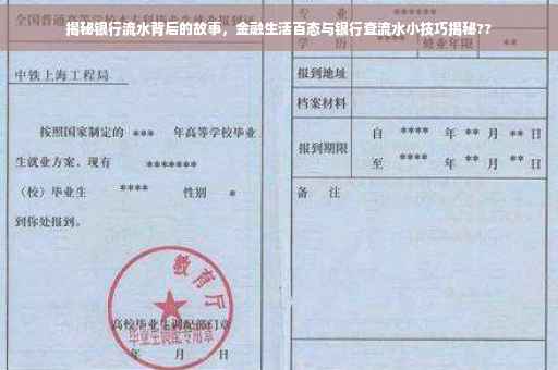 揭秘银行流水背后的故事，金融生活百态与银行查流水小技巧揭秘??