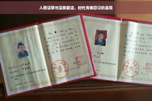 入团证明书深度解读，时代青春印记的呈现