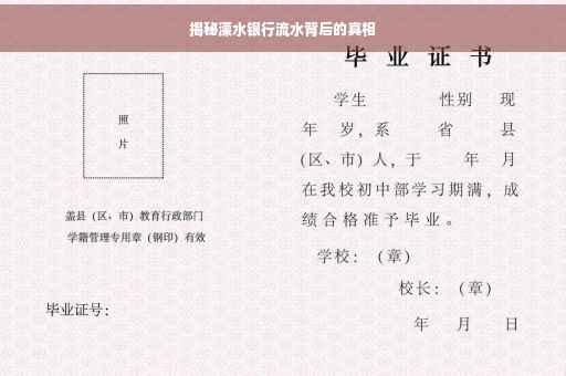 揭秘溧水银行流水背后的真相