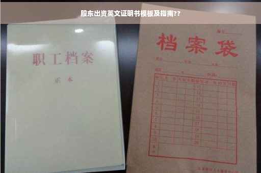 股东出资英文证明书模板及指南??