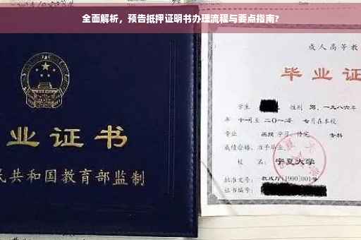 全面解析，预告抵押证明书办理流程与要点指南?