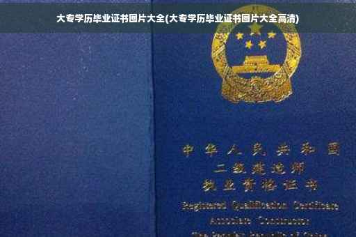 大专学历毕业证书图片大全(大专学历毕业证书图片大全高清)