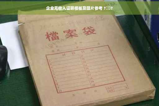 企业无收入证明模板及图片参考 ?⚡️?